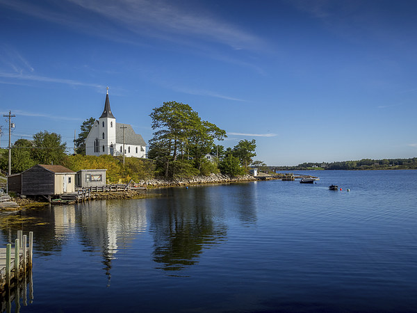 Indian Point Church, Mahone Bay, Nova Scotia, Cana Picture Board by Mark Llewellyn