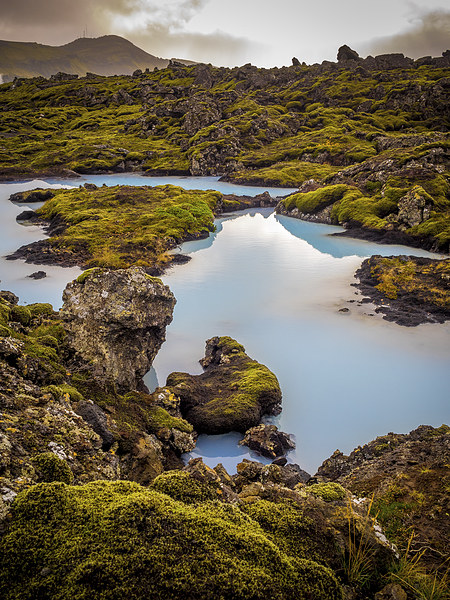 Blue Pools, Iceland Picture Board by Mark Llewellyn