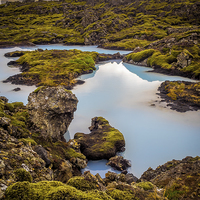 Buy canvas prints of Blue Pools, Iceland by Mark Llewellyn