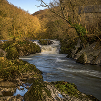 Buy canvas prints of Cenarth Falls, Carmarthenshire, Wales, UK by Mark Llewellyn
