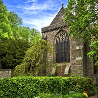 Buy canvas prints of Brecon Cathedral, Wales, UK by Mark Llewellyn
