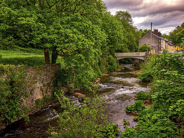 River Usk in Brecon, Wales, UK Picture Board by Mark Llewellyn