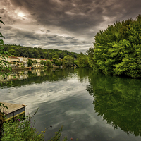 Buy canvas prints of River Charente, Cognac, France by Mark Llewellyn