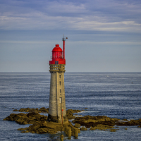 Buy canvas prints of St Malo Lighthouse, St Malo, France by Mark Llewellyn