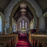 Buy canvas prints of St Thomas Church, St Dogmaels, Pembrokeshire, Wale by Mark Llewellyn