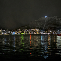 Buy canvas prints of Tromso Harbour, Norway by Mark Llewellyn