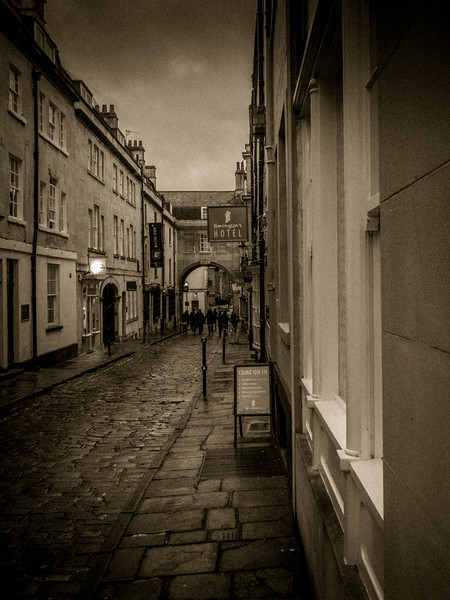Wet Streets, Bath, England, UK Picture Board by Mark Llewellyn