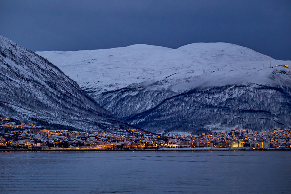 Tromso Seafront, Norway Picture Board by Mark Llewellyn