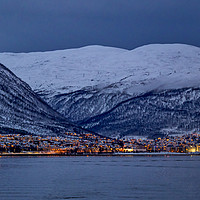 Buy canvas prints of Tromso Seafront, Norway by Mark Llewellyn