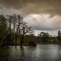 Buy canvas prints of Roath Park Storm Clouds, Cardiff, Wales, UK by Mark Llewellyn