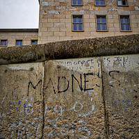 Buy canvas prints of Berlin Wall, Germany by Mark Llewellyn
