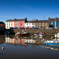 Buy canvas prints of Aberaeron Harbour, Ceredigion, Wales, UK by Mark Llewellyn