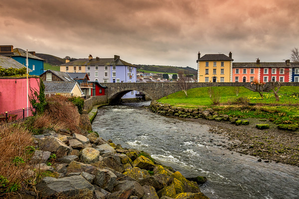 River Aeron at Aberaeron, Ceredigion, Wales, UK Picture Board by Mark Llewellyn