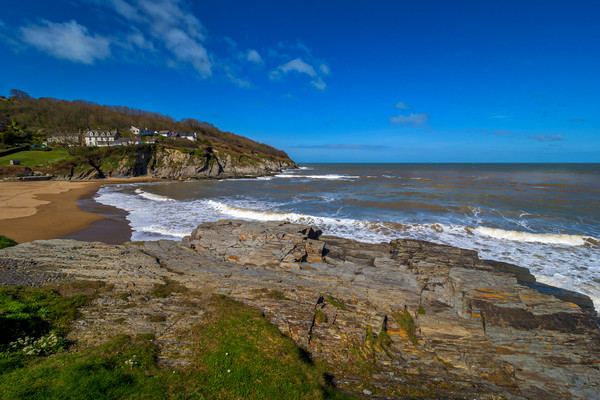 Aberporth Bay, Ceredigion, Wales, UK Picture Board by Mark Llewellyn