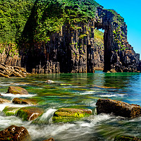 Buy canvas prints of Church Doors Cove, Pembrokeshire, Wales, UK by Mark Llewellyn