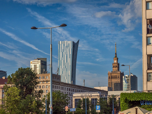 Old and New, Warsaw, Poland Picture Board by Mark Llewellyn