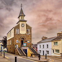 Buy canvas prints of Narberth Town Hall, Pembrokeshire, Wales, UK by Mark Llewellyn