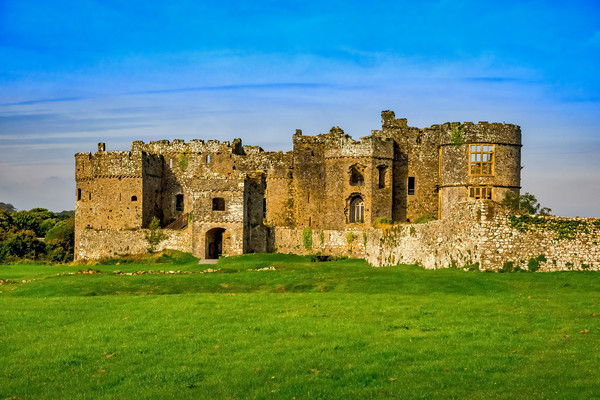 Castle Carew, Pembrokeshire, Wales, UK Picture Board by Mark Llewellyn