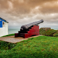 Buy canvas prints of Tenby Gun, Pembrokeshire, Wales, UK by Mark Llewellyn