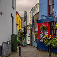 Buy canvas prints of Tenby Alley, Pembrokeshire, Wales, UK by Mark Llewellyn