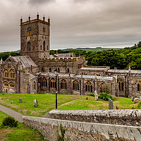 Buy canvas prints of St Davids Cathedral, Pembrokeshire, Wales, UK by Mark Llewellyn