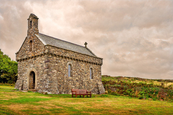 St Nons Retreat Chapel, Pembrokeshire, Wales, UK Picture Board by Mark Llewellyn