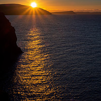 Buy canvas prints of Ceibwr Sunset, Pembrokeshire, Wales, UK by Mark Llewellyn
