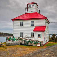 Buy canvas prints of Port Bickerton Lighthouse, Guysborough, Nova Scoti by Mark Llewellyn