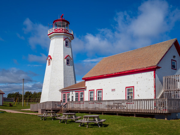 East Point Lighthouse, Prince Edward Island, Canad Picture Board by Mark Llewellyn