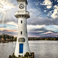 Buy canvas prints of Scott Memorial at Roath Park, Cardiff, Wales, UK by Mark Llewellyn