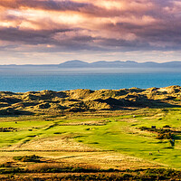 Buy canvas prints of Harlech Golf Links, Gwynedd, Wales, UK by Mark Llewellyn