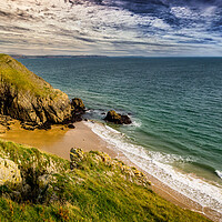 Buy canvas prints of Barafundle Bay, Pembrokeshire, Wales, UK by Mark Llewellyn