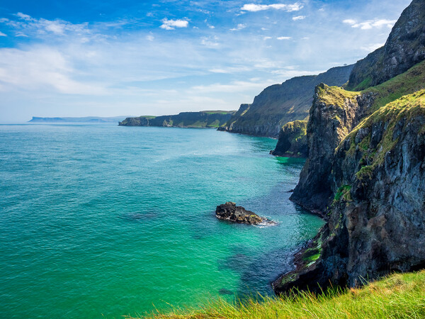County Antrim Cliffs, Northern Ireland Picture Board by Mark Llewellyn