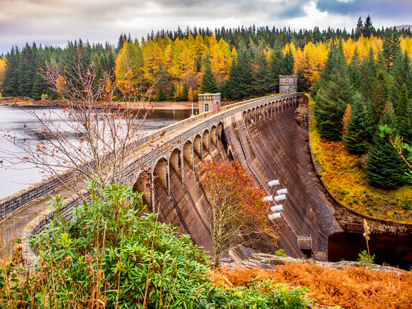 Loch Laggan Dam, Scotland, UK Picture Board by Mark Llewellyn