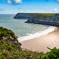 Buy canvas prints of Barafundle Bay, Pembrokeshire, Wales, UK by Mark Llewellyn