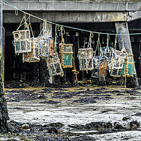 Buy canvas prints of Lobster Pots, Portsmouth, Hampshire, England, UK by Mark Llewellyn