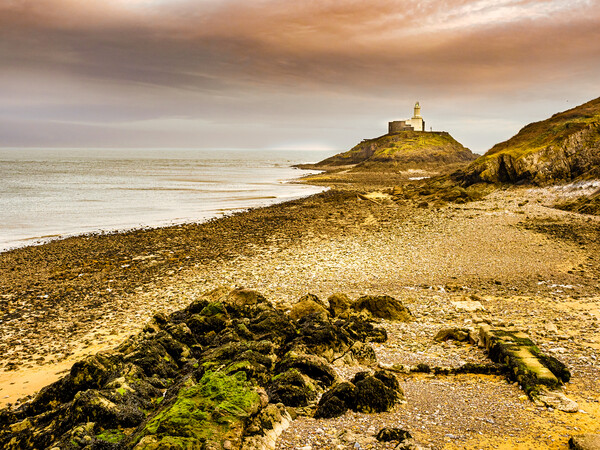 Mumbles Lighthouse, Swansea, Wales, UK Picture Board by Mark Llewellyn