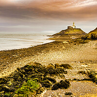 Buy canvas prints of Mumbles Lighthouse, Swansea, Wales, UK by Mark Llewellyn