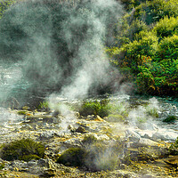 Buy canvas prints of Hot Mud Springs, Rotorua, New Zealand by Mark Llewellyn