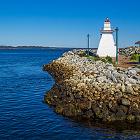 Buy canvas prints of Lighthouse Park, Port Medway, Nova Scotia, Canada by Mark Llewellyn
