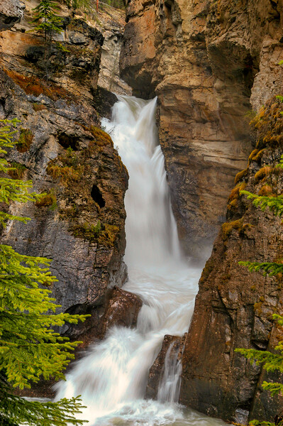 Alberta Waterfall, Canada Picture Board by Mark Llewellyn