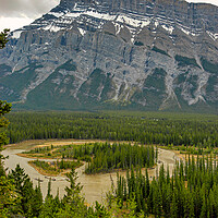 Buy canvas prints of Winding River, Alberta, Canada by Mark Llewellyn