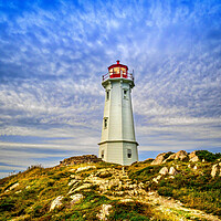 Buy canvas prints of Louisbourg Lighthouse, Cape Breton, Canada by Mark Llewellyn