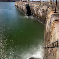 Buy canvas prints of Whitehaven Harbour Steps by Dave Wilson