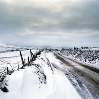Buy canvas prints of A Snowy Journey by Simon West