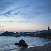 Buy canvas prints of Tenby at Dawn by Simon West