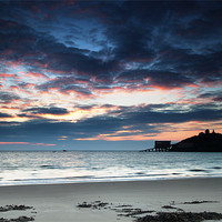 Buy canvas prints of Tenby at dawn by Simon West