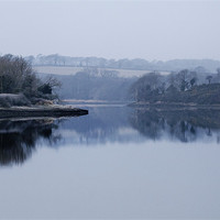 Buy canvas prints of Carew Mill Pond by Simon West