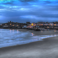 Buy canvas prints of A view over Tenby by Simon West