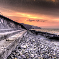 Buy canvas prints of Early morning view at Amroth by Simon West